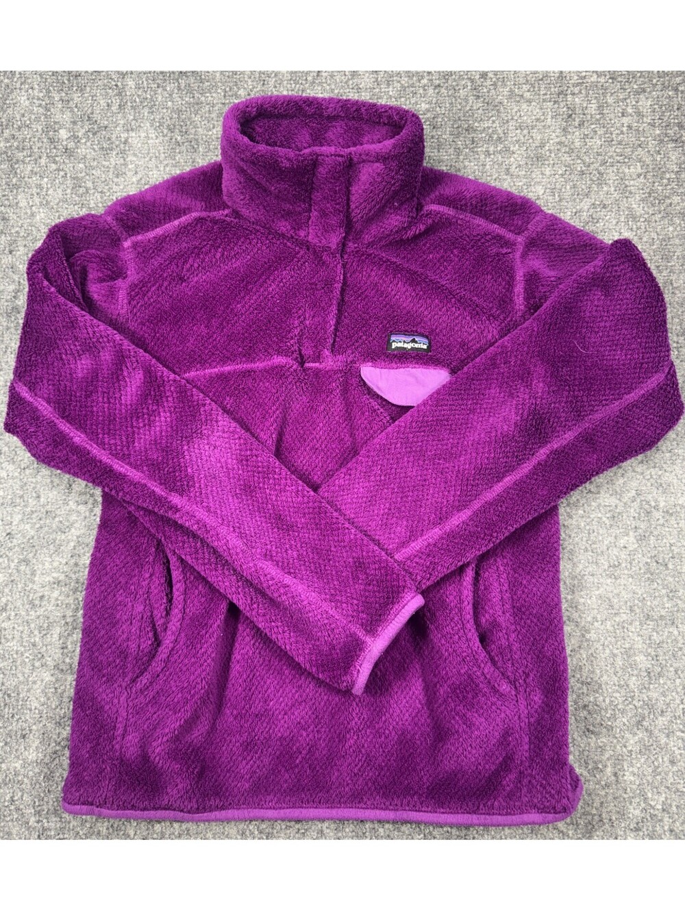 Patagonia Re-Tool Snap-T Fleece Jacket Women's Size Small Purple Pullover
